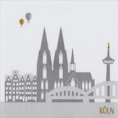 Produktbild von Räder Design Cocktailserviette Stadtsilhouette Köln (20-teilig)