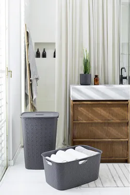 Zdjęcie produktu dla Curver Kosz Do Magla Ciemny Szary Softex 45L