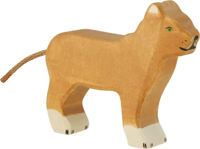 Produktbild von Holztiger Holz Löwin Spielfigur handgefertigt und nachhaltig