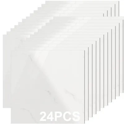 Produktbild von Solidchoice – 24 Marmor-Fliesenaufkleber – Wasserdicht und zuschneidbar