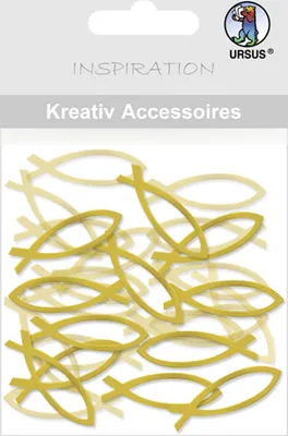 Produktbild von URSUS Kreativ Accessoires "Fische gold" 20 Stück