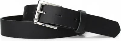 Produktbild von FRONHOFER Gürtel Anzuggürtel 3 cm, 100% Leder, einlagig Herrengürtel schwarz
