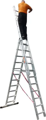 Produktbild von Euroline 207 Mehrzweckleiter 3x9 Sprossen