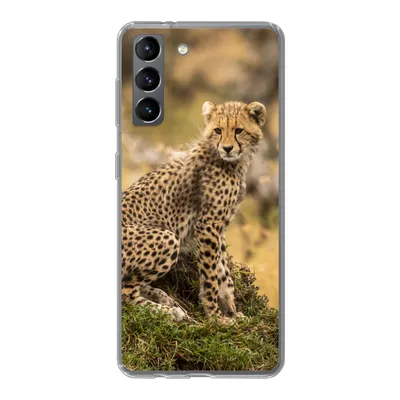 Produktbild von MuchoWow® Handyhülle Schutzhülle Hülle für Samsung Galaxy S21 Leopard - Wald - Tier Silikon Softcase Handy Hülle - Softcase
