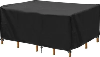 Obrázek produktu pro Nepromokavá plachta na zahradní nábytek, šedá, PVC, 242 x 162 x 100 cm