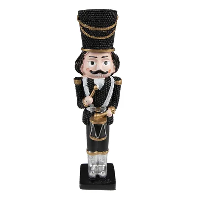 Obrázek produktu pro Dekorativní figurka "Louskáček" z pryskyřice, rozměry 5x4x16 cm, černá barva, značka Clayre & Eef, model 6PR3675