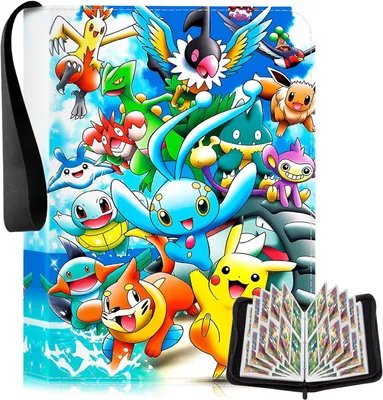 Produktbild von Pokémon Sammelalbum für Karten Sammelalbum,50 Seiten 400 Karten Kapazität,Karten Album,Heft für Karten,Sammelkarten Album,Album für Sammelkarten