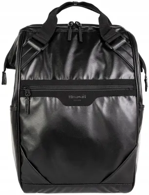 Produktbild von Himawari Wax M Urbaner Rucksack mit Laptopfach Schwarz
