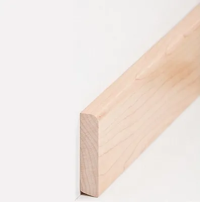Produktbild von Sockelleiste Massivholz 13 x 58 x 2400 mm Ahorn zum Kleben, Schrauben & Nageln Massivholz Fußleiste by PROVISTON 2.4 Meter | 1 Stück