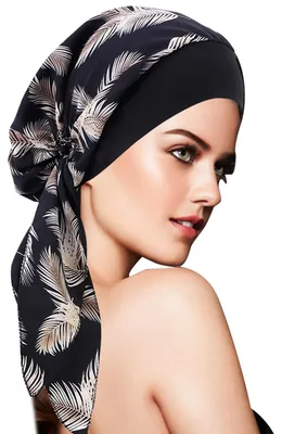 Produktbild von Turban Kopfbedeckung Schlafmütze Kopftuch - Chemo Turban für Krebs, Damen Kopftu