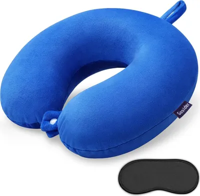 Produktbild von Famanu Nackenkissen Ergonomisches Reisekissen - himmelblau