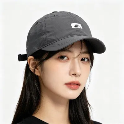 Produktbild von Damen Baseball Cap Grau UV Schutz Verstellbar Atmungsaktiv 55-58 cm