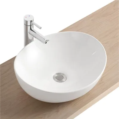 Immagine prodotto di Lavabo ovale da appoggio in Vetroceramica ANNA 42x37cm
