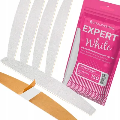 Produktbild von STALEKS Expert 40 Einweg-Feilenaufsätze Halbmond, Körnung 150, 30 Stk.