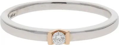 Produktbild von Juwelmalux Ring 585 Rotgold und Weißgold mit Brillant JL39-07-0605 56