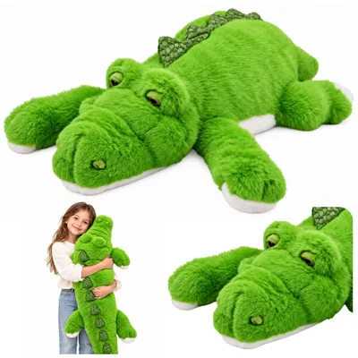 Obrázek produktu pro Plyšový krokodýl se zeleným váženým plyšovým plyšovým plyšákem (120 cm)