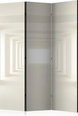 Obrázek produktu pro 3D oboustranný paraván 135x172 cm 3-dílný béžový
