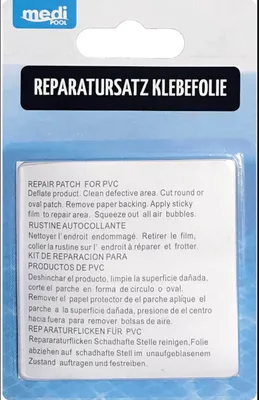 Produktbild von mediPOOL Reparatursatz 5 Klebefolien, Abziehfolie, Folienflicken, Flickzeug, selbstklebend