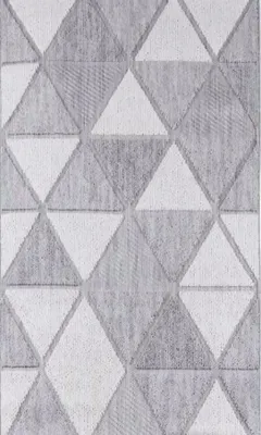 Produktbild von Wohnzimmer Teppich Raute Melierte Muster Geometrisches Muster Kurzflor