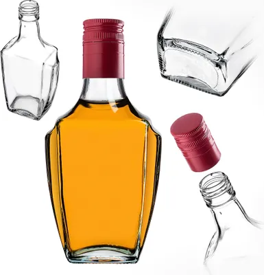 Immagine prodotto di Bottiglie in vetro KADAX 250ml con tappo a vite, 10 pezzi, bottiglie vuote da riempire, bottiglie per liquori, bottiglie per succhi di frutta, rosso