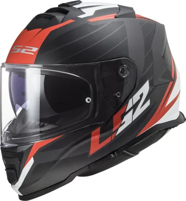Image de LS2 FF800 Storm II Nerve mat noir rouge S