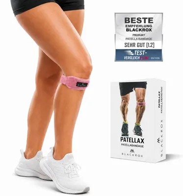 Produktbild von BLACKROX PATELLAX Patellabandage – Kniebandage Patellasehne Sport (Pink)