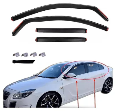 Zdjęcie produktu dla Zestaw 4 osłon przeciwwiatrowych do OPEL/VAUXHALL INSIGNIA – sedan – 2009–2017