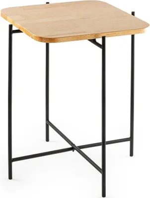 Produktbild von CALICOSY - Quadratischer Beistelltisch mit Metallfüßen H56 cm - JAMIE