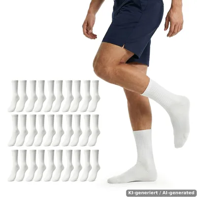 Produktbild von Herren Socken 15 Paar - Tennissocken & Sportsocken, KI-generiertes Bild