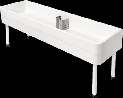 Image de Baignoire intégrée KWC Werkraumbecken, modèle SIRIUS, MIRANIT, dimensions : 2000 x 800 x 600 mm