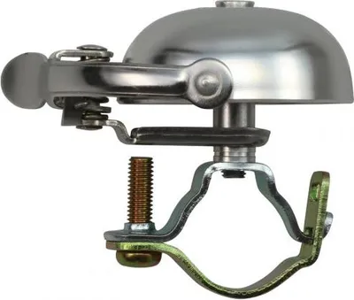 Produktbild von Crane Bell Co. Suzu Mini Klingel Glocke Retro silber matt Steel Band Mount