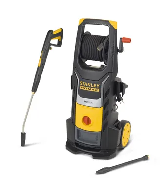 Zdjęcie produktu dla Myjka ciśnieniowa Stanley SXFPW25E 2500 W, 250 bar, przepływ wody 450 l/h, z wężem o długości 10 m, dyszą turbo i pojemnikiem na detergent