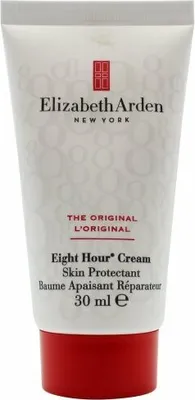 A close-up studio shot of a tube of Elizabeth Arden Eight Hour Cream Skin Protectant.