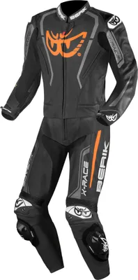 Immagine prodotto di Tuta moto Berik Zakura Evo traforata 2 pezzi, nero/grigio/arancio, 56