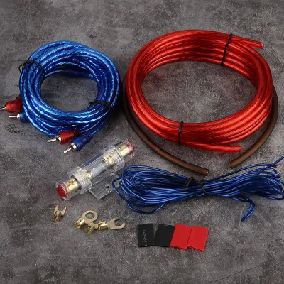 Obrázek produktu pro Drát pro audio do auta,Drát pro zesilovač do auta,Instalační sada zesilovače do auta,Instalační kabel zesilovače,Instalační kabel reproduktoru do auta,Sada kabelů zesilovače do auta