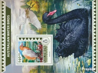 Produktbild von Briefmarken Salomoninseln 2016 Mi Block 581 (kompl. Ausg.) postfrisch Australische Wasservögel