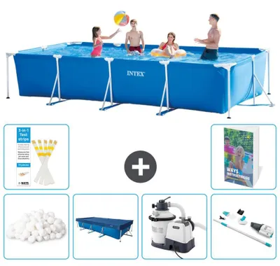 Obrázek produktu pro Obdélníkový bazén s rámem – 450 × 220 × 84 cm – 7 dílů  S169