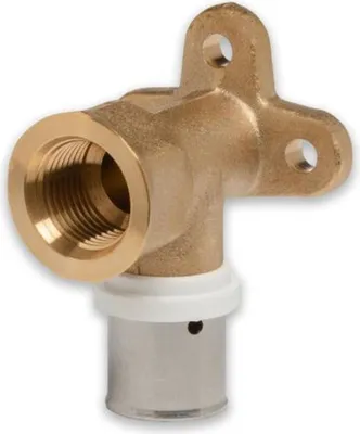 Produktbild von Selfio-Press Aluverbund Pressfitting  Wandwinkel 20 x 2 - 1/2' - 52 mm TH + U Kontur DVGW - 10 Stück