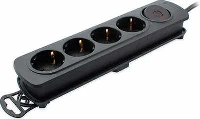 Obrázek produktu pro Vícenásobná zásuvka se 4 zásuvkami s vypínačem TM Electron 3680 W