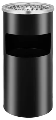 Produktbild von vidaXL Wandaschenbecher Stahl 26 L Schwarz
