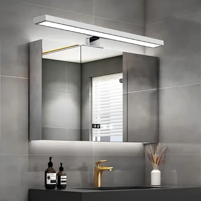 Produktbild von 8W LED Spiegelleuchte, 30CM Wandlampe, IP44 Wasserdichte Wandleuchte, 6000K Spiegellampe, Badlampe Wandleuchte, Kaltweiß