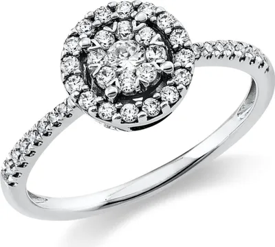 Produktbild von Ring aus 950 Platin 41 Diamanten 0,39ct TW-SI Ø8mm Innenumfang 52mm  Ø16.6mm