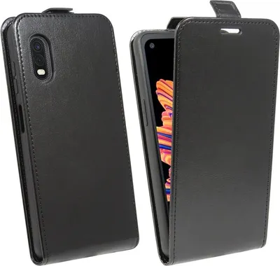 Produktbild von Flip Case für Samsung Galaxy Xcover Pro (G715F) Handy Tasche vertikal aufklappbar Schutzhülle Klapp Hülle Schwarz