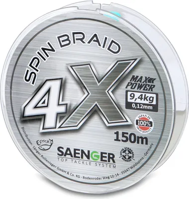 Produktbild von SAENGER 4 X Spin Braid Light Grey 150m