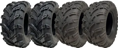 Produktbild von 25x10.00-12 & 25x11.00-12 ATV- und Quad-Reifen, 6-lagig, mit E-Prüfzeichen, für den Straßenverkehr zugelassen (4er-Set)