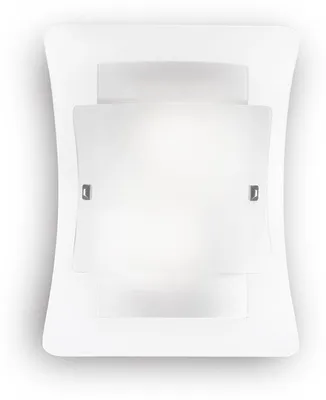 Immagine prodotto di Applique Moderna Triplo Vetro Bianco 2 Luci E27