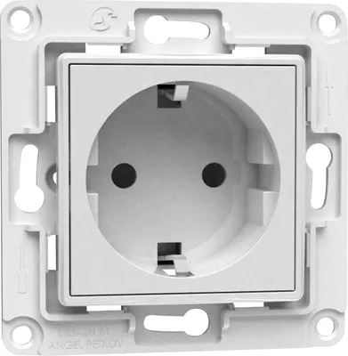 Productafbeelding van Wandcontactdoos EU (wit, inbouw)