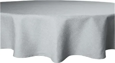 Produktbild von Tischdecke rund 160 cm silber Leinenoptik Lotuseffekt Tischwäsche Wasserabweisend