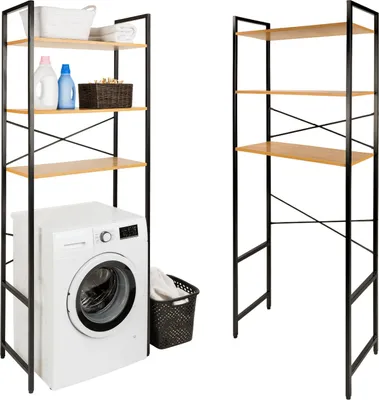Produktbild von BEGRYF Waschmaschinenregal Eichefarben 186x66x30 cm, Standregal über Waschmaschine, Metall