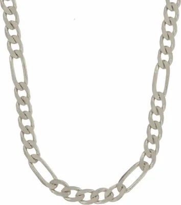 Produktbild von Silberkette Figarokette Länge 55cm - Breite 3,4mm - 925 Silber
